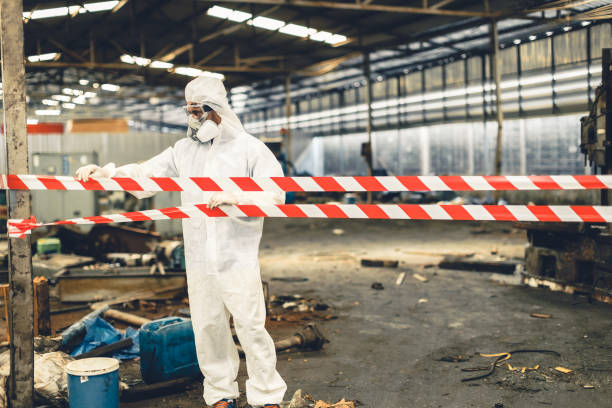 Professional Trauma Scene Cleanup technician working in New Cuyama, CA